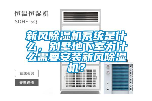 新風(fēng)除濕機(jī)系統(tǒng)是什么，別墅地下室為什么需要安裝新風(fēng)除濕機(jī)？