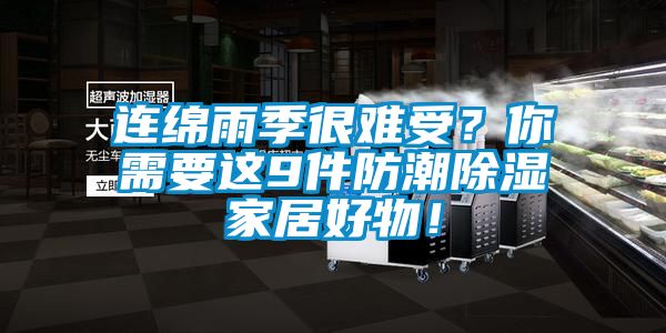連綿雨季很難受？你需要這9件防潮除濕家居好物！