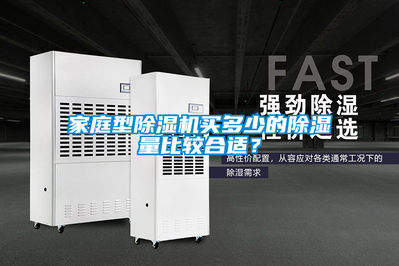 家庭型除濕機買多少的除濕量比較合適？