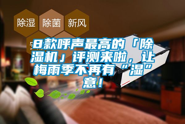 8款呼聲最高的「除濕機」評測來啦，讓梅雨季不再有“濕”意！