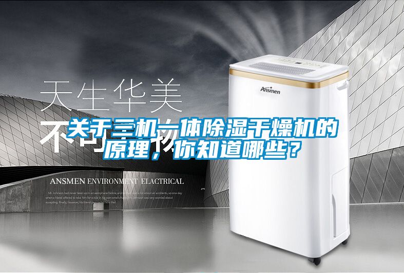 關(guān)于三機(jī)一體除濕干燥機(jī)的原理，你知道哪些？