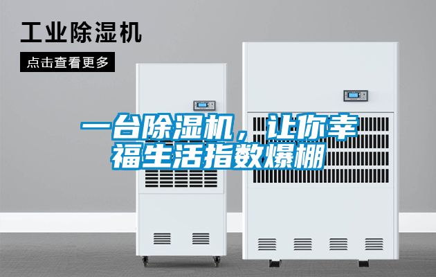 一臺(tái)除濕機(jī)，讓你幸福生活指數(shù)爆棚