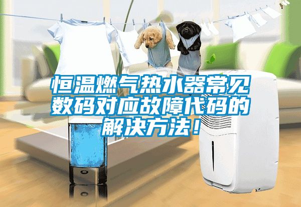 恒溫燃?xì)鉄崴鞒Ｒ?jiàn)數(shù)碼對(duì)應(yīng)故障代碼的解決方法！
