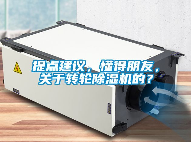 提點(diǎn)建議，懂得朋友，關(guān)于轉(zhuǎn)輪除濕機(jī)的？