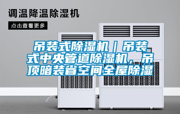 吊裝式除濕機(jī)｜吊裝式中央管道除濕機(jī)，吊頂暗裝省空間全屋除濕