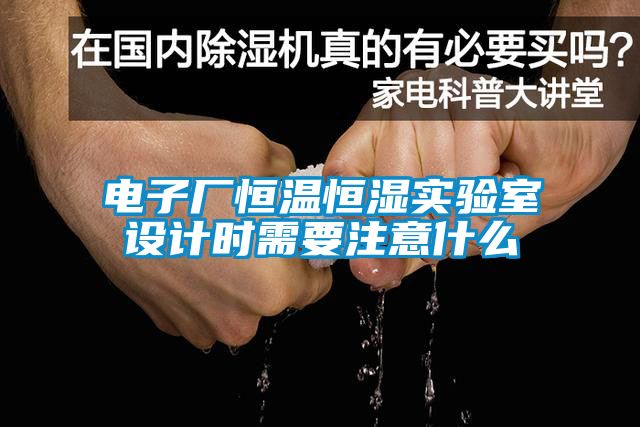 電子廠恒溫恒濕實(shí)驗(yàn)室設(shè)計(jì)時(shí)需要注意什么