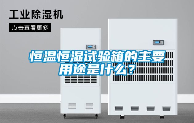 恒溫恒濕試驗(yàn)箱的主要用途是什么？