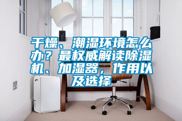 干燥、潮濕環(huán)境怎么辦？最權(quán)威解讀除濕機(jī)、加濕器，作用以及選擇