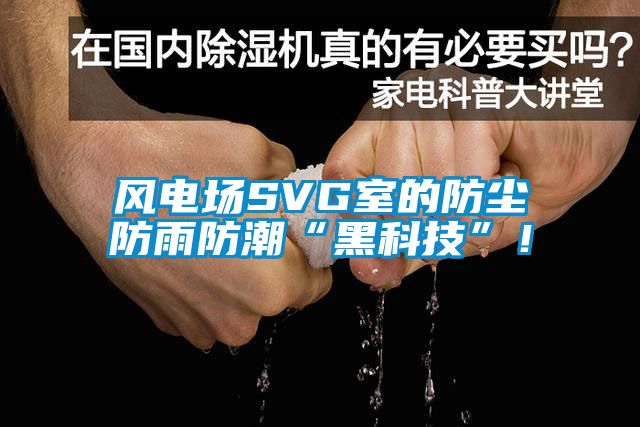 風電場SVG室的防塵防雨防潮“黑科技”！