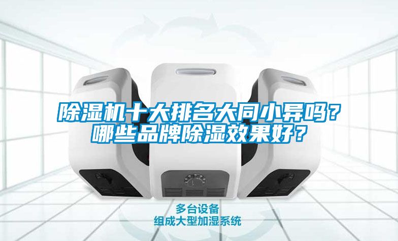 除濕機(jī)十大排名大同小異嗎？哪些品牌除濕效果好？