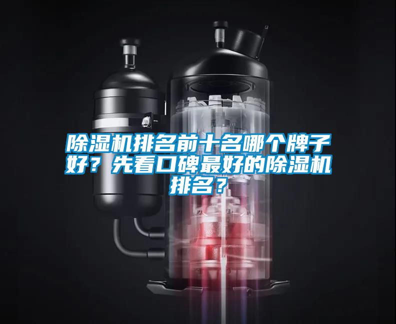 除濕機排名前十名哪個牌子好？先看口碑最好的除濕機排名？