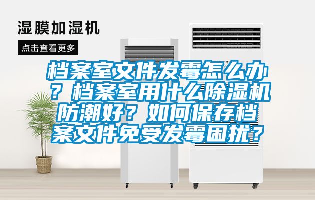 檔案室文件發(fā)霉怎么辦？檔案室用什么除濕機(jī)防潮好？如何保存檔案文件免受發(fā)霉困擾？